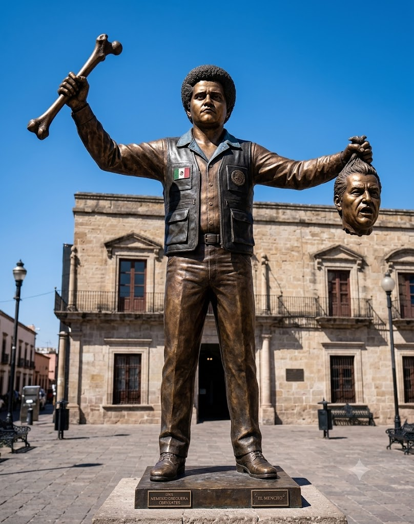 Pablo Lemus propone instalar escultura de «Mencho» en plaza de la Liberación